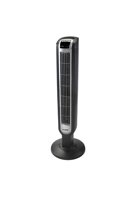 Lasko 36  3-Speed Oscillating Tower Fan with Remote Control and Timer, Black