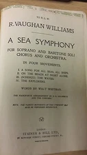 Vaughan Williams: A Sea Symphony: Vocal Music Score