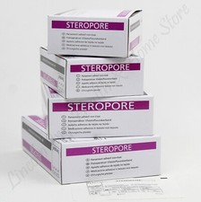 Steropore Adhesive Wound Dressing. Large First Aid Plaster for Wounds. Box of 25