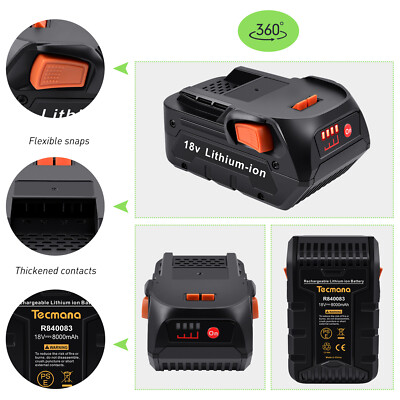 18V 8000mAh Li-Ion Akku für AEG L1830R L1815R B1820R B1830R B1814G B1817G BSS18C