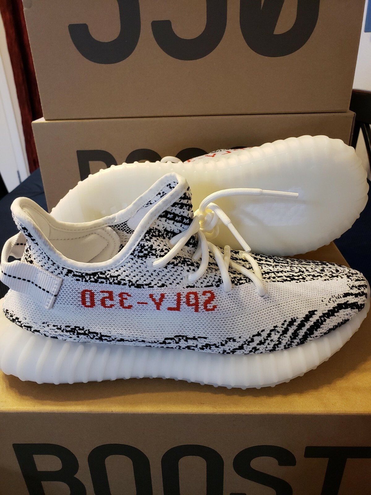 yeezy zebra size 9