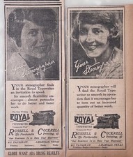 2 1925 newspaper ads for Royal Typewriters - Your Stenographer will thank you thumbnail