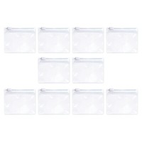 10 Pieces Zippered Eva Pouches For Vitamins And Pills Storage Bags