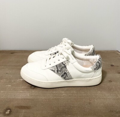 Crown Ivy Cora Snake Print Sneakers White Size