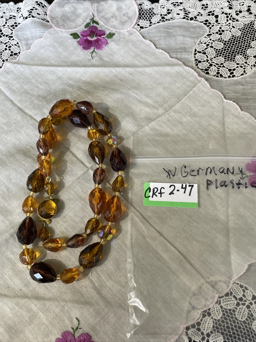 West Germany Crafting Plastic Beads Harvest Parts Wear CRF2-47