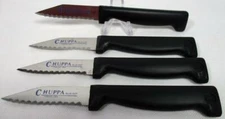 Lot of 8 Chuppa Blue Dot Paring Knives Knife Kitchen Chef Stainless Steel A-1