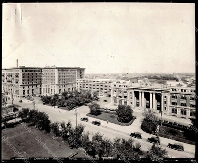 Alexandra Hotel & Station, Winnipeg Manitoba CA 8'' x 9.5'' Type 1 Photograph E783