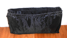 UNBRANDED PURSE ORGANIZER INSERT DIVIDER BAG - BLACK LARGE