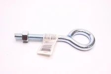 2PK Everbilt 1/2 in. x 6 in. Zinc-Plated Steel Eye Bolts with Nuts 300 LB 117643