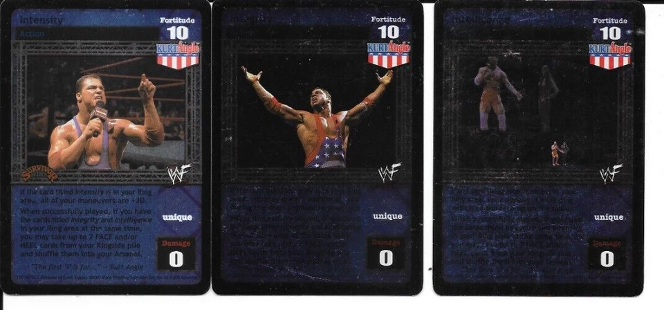 WWE RAW DEAL - 11 Kurt Angle + YFH Cards *FREE SHIPPING* FOIL ULTRA RARE - Image 2 of 2