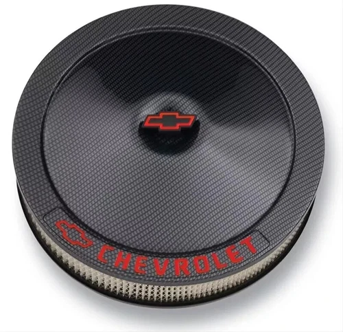 CHEVROLET GM BOWTIE 14" CARBON FIBER BIG BLOCK AIR CLEANER KIT 396 427 454 496