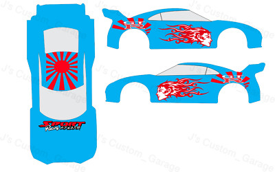 Sport racing R35 1/64 custom water slide decal for hot wheels
