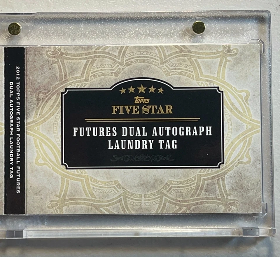 Russell Wilson Nick Toon 2012 Topps Five Star /10 RC Patch Auto Laundry Tag RPA - Image 4 of 4