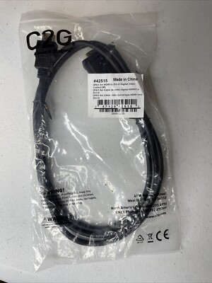 C2G HDMI to DVI-D Digital Video Cable 1.5M 4.9FT 42515 Brand New In Package  