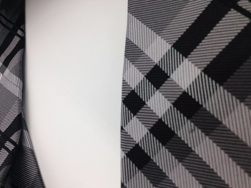 $100 Geoffrey Beene Men Gray Black Dress Check Tie Classic Slim Necktie 58x3.25 - Picture 5 of 5
