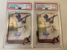 2022 Bowman Chrome Rayne Doncon Chrome Auto PSA 8 Lot of 2