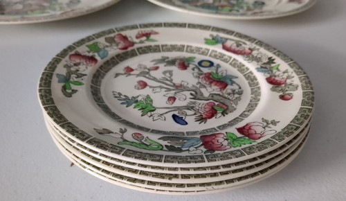 Set of 9 Pcs. Johnson Brothers Indian Tree China - 4 Salad & 5 Dessert Plates - Picture 6 of 15