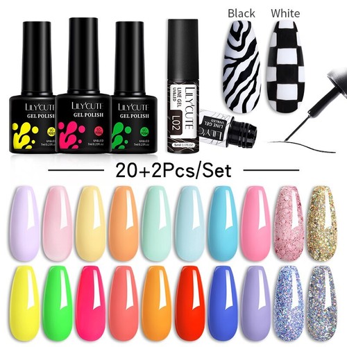 20/24PCS Smalto Gel Termico Set 3 Strati Temperatura Smalto Cambia Colore - Foto 49 di 90