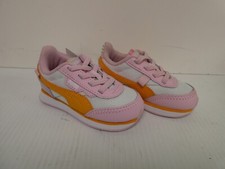 PUMA FUTURE RIDER FLOWER AURA INF 382599-01 SZ 6C WHITE PINK LADY ZINNIA