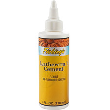Fiebing'S Leathercraft Cement - 4 Oz Leather Glue Adhesive - Quick Drying, High