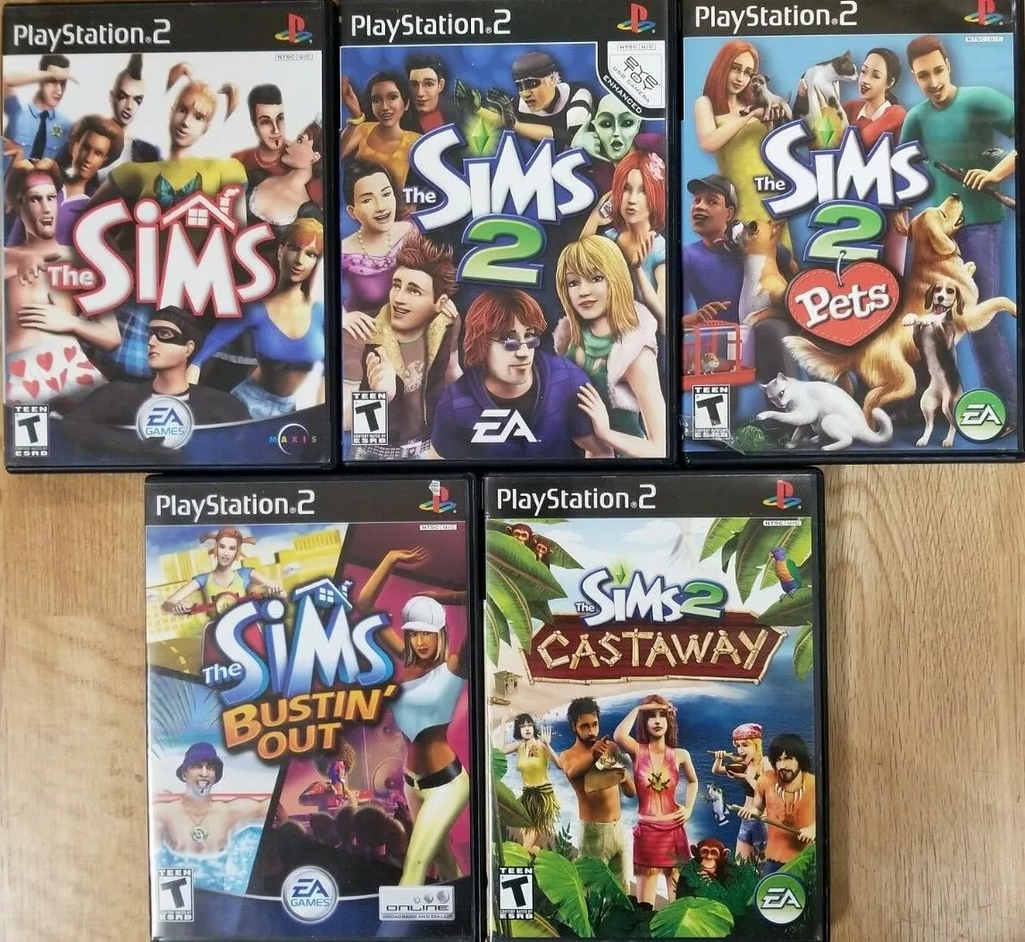 The Sims games (Playstation 2) Ps2 Tested