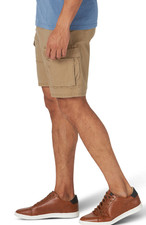 Men's Wrangler 10 in. Cargo Shorts w/ Stretch Relaxed Fit Oak Brown CHOOSE SIZES
