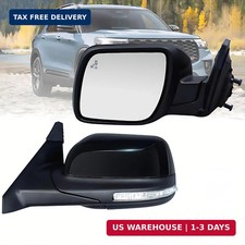 Driver Side Mirror Compatible with Ford Explorer 2011-2019 with Blind Spot Light