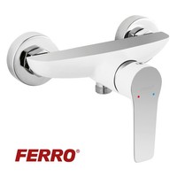 Ferro Duscharmatur Einhebelmischer Brause Armatur Dusche Wasserhahn Weiß - BDR7