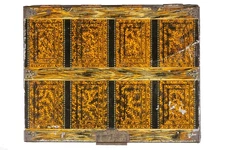 Rare 1910s “Traveler’s Favorite " hinged litho 50 cigar trunk  tin in fair cond