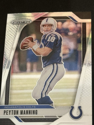2024 Panini Prizm Peyton Manning * Silver Holo * Rare Indianapolis Colts