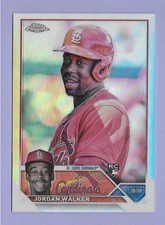 2023 Topps Chrome JORDAN WALKER CARDINALS RC Rookie sp IMAGE VARIATION