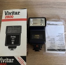 Sunpak Auto 144 PC Thyristor Flash Vintage Camera Flash w Box Manual