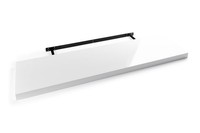 Wandboard Wandregal Wandbrett HäNgeregal Mdf Pvc Weiß Hochglanz 100 X 23,5 Cm