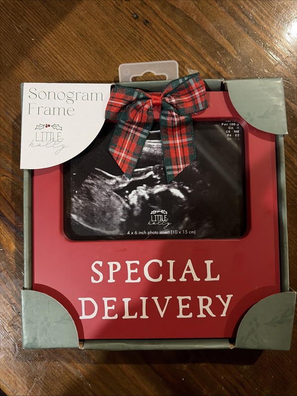 Sonogram Frame Special Delivery Christmas Gift Frame