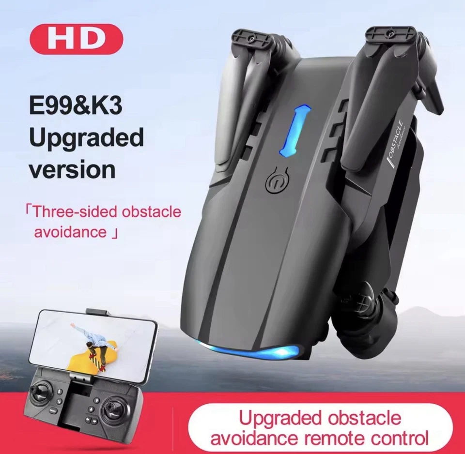 E99 K3 Pro Professionelle Drohne , Quadrocopter , Ultra HD ,Dual Camera ,Schwarz - Bild 4 von 4