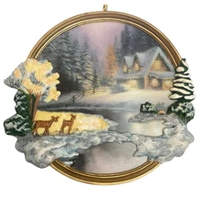 Hallmark Keepsake Ornament 2002 Deer Creek Cottage Thomas Kincade NO BOX
