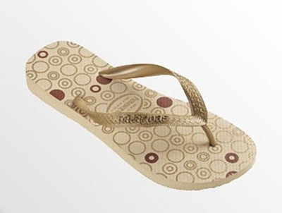 Havaianas Mens POIS Thongs / Flip Flops BEIGE GOLDEN SIZE US 9 BR 41/42