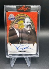 John Goodman Leaf Metal Presidents 1/1 Auto Righteous Gemstones Horror Fallen 