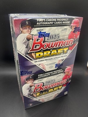 2025 Bowman Draft Baseball SUPER JUMBO BOX Factory Sealed w/ 5 Chrome Autographs