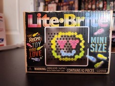 Lite-Brite Mini Light-Up Peg Art Set, 92 Pieces, Ages 4 , Age Level 4-7