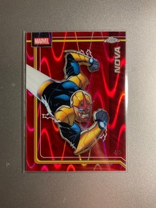 2026 Topps Chrome Marvel Nova RED RAY WAVE REFRACTOR #4/5