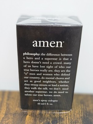 Philosophy - Amen 60ml 2oz Men's Eau de Cologne New In Sealed Box -Discontinued