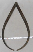 Large antique outside calipers hand forged ir...