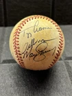 Autographed MLB National League Baseball McGee-Sweeney-Cromer
