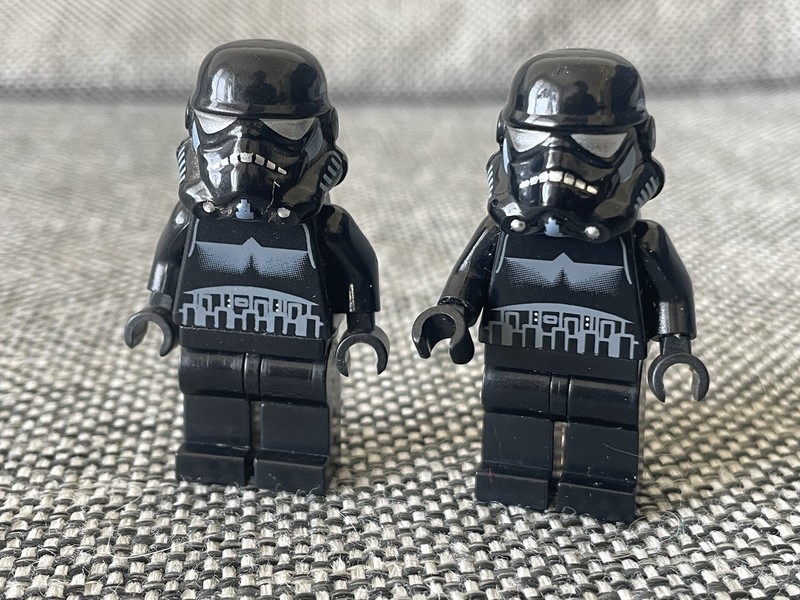 Lego Star Wars Imperial Shadow Trooper Short Line on Back SW0166A 2 Pack 7667