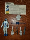 1985 Cobra Snow Serpent v1 Figure Vintage GI Joe ARAH w/ Accessories & Card