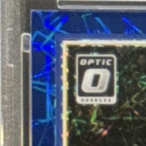Stephen Curry 2020-21 Panini Donruss Optic #17 Blue Velocity Prizm PSA 10 view 3