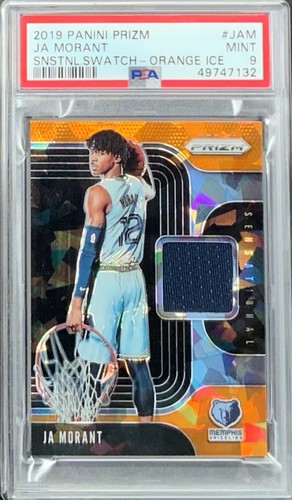 JA Morant [Orange Ice] #JAM 2019 Panini Prizm Sensational Swatches card