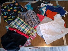 Lot Of 25 Pcs Summer Clothes-Boys 12 Months-Mixed Brands-1 Pcs-Shorts-Shirts