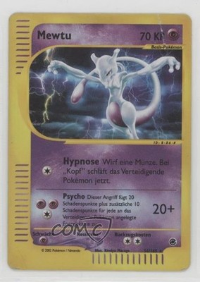 Mewtwo German Reverse Foil Pokemon e-Card Series Expedition #56 2002
